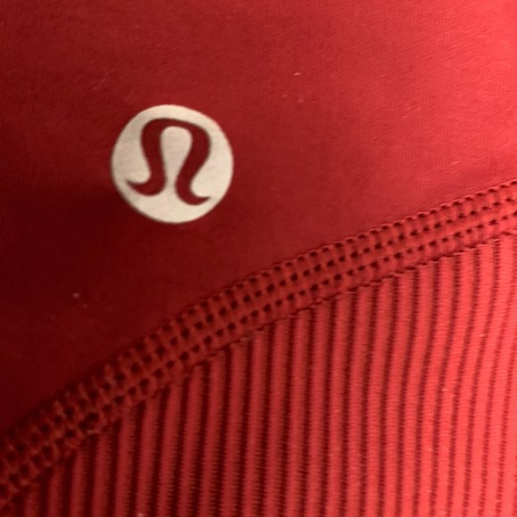 Lululemon Keep The Fleece Tight 28" Dark Sport Red leggings - Picture 6 of 9